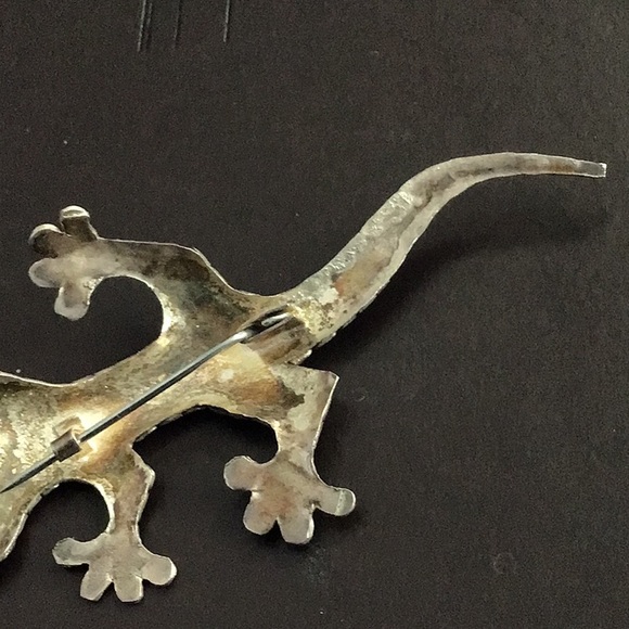 Sterling Silver Lizard Brooch. - Picture 10 of 13